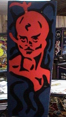 Head left red stencil